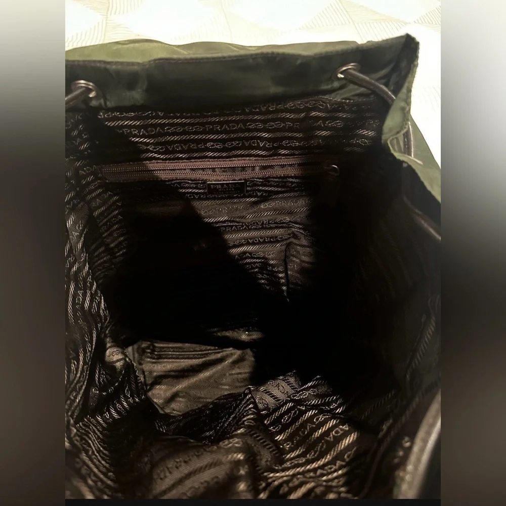 Prada Olive Green Men's Backpack